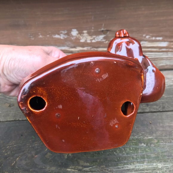 Mid Century Ceramic Dachsund Planter - Picture 6 of 6